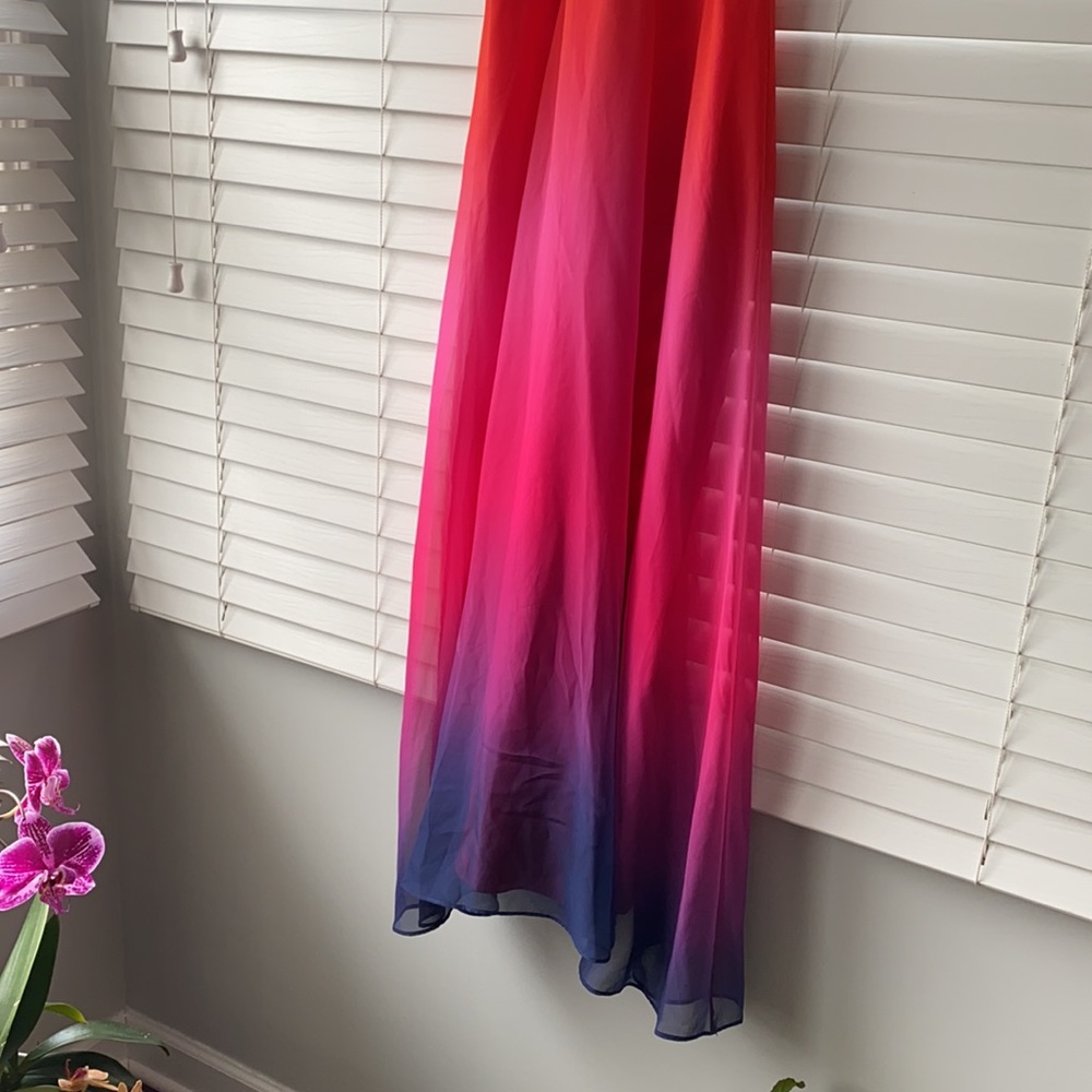 Cynthia Steffe Sara Ombré Halter Maxi Dress Size 2 - Picture 6 of 16